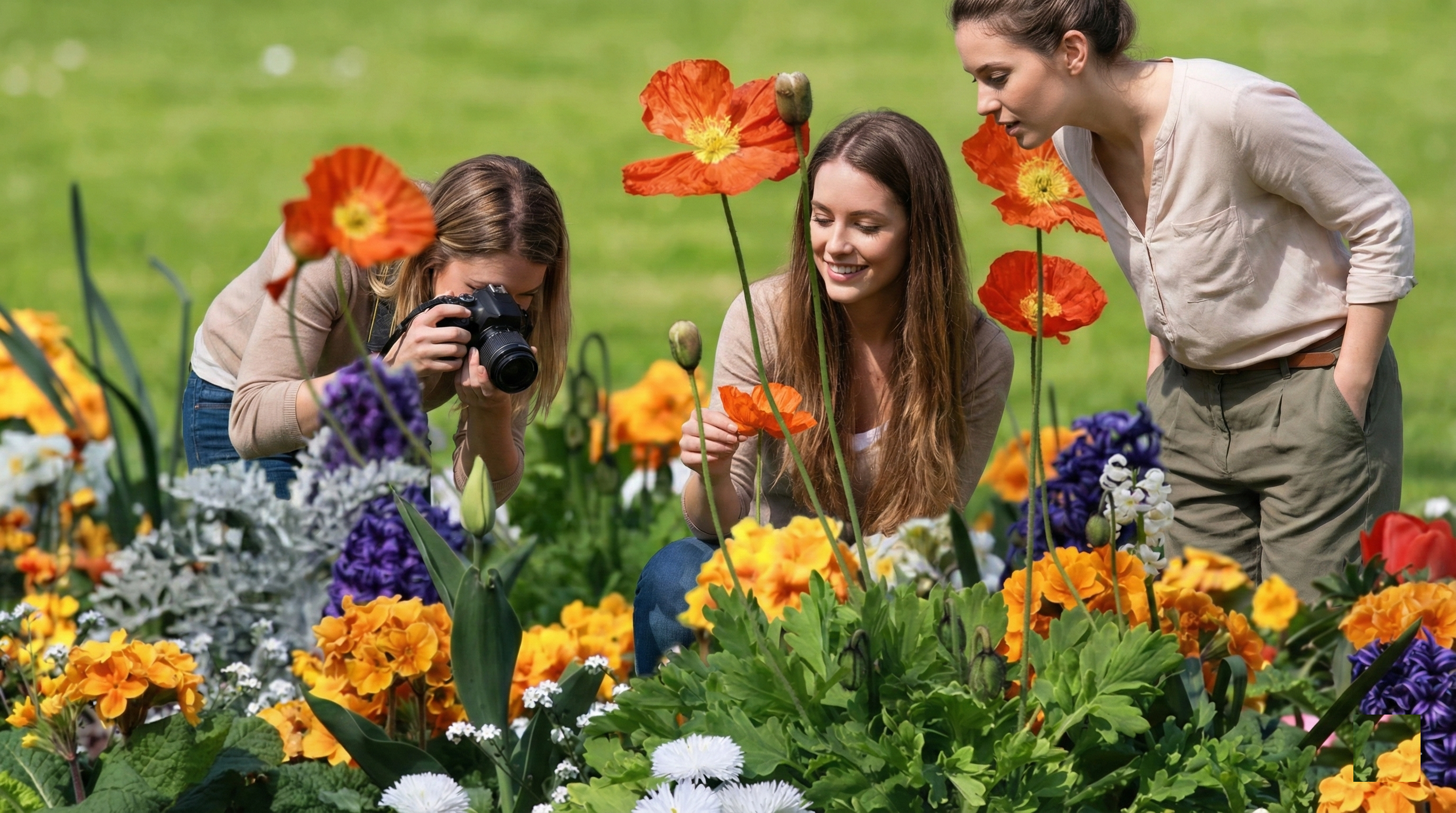 Chaos garden site preparation showing soil preparation and seed scattering techniques
